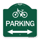 Bicycle Symbol Parking (With Bidirectional Arrow)