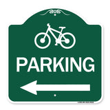 Bicycle Symbol Parking (Left Arrow)