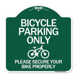 Bicycle Parking Only Please Secure Your Bike Properly Sign