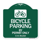Bicycle Parking by Permit Only C.V.S. 21210 (With Bicycle Graphic)