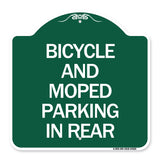Bicycle and Moped Parking in Rear