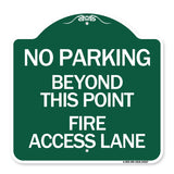 Beyond This Point Fire Access Lane