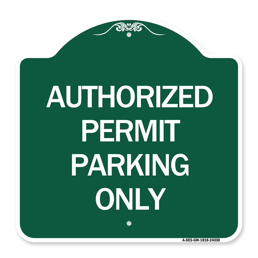Authorized Permit Parking Only