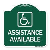 Assistance Available with Handicap Symbol