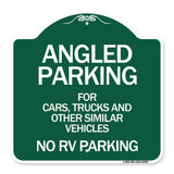 Angled Parking for Cars Trucks and Similar Vehicles - No RV Parking