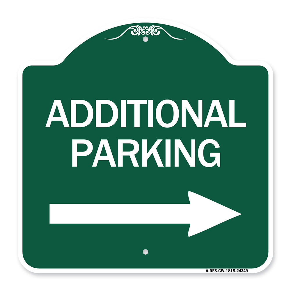 Additional Parking Sign (Right Arrow)