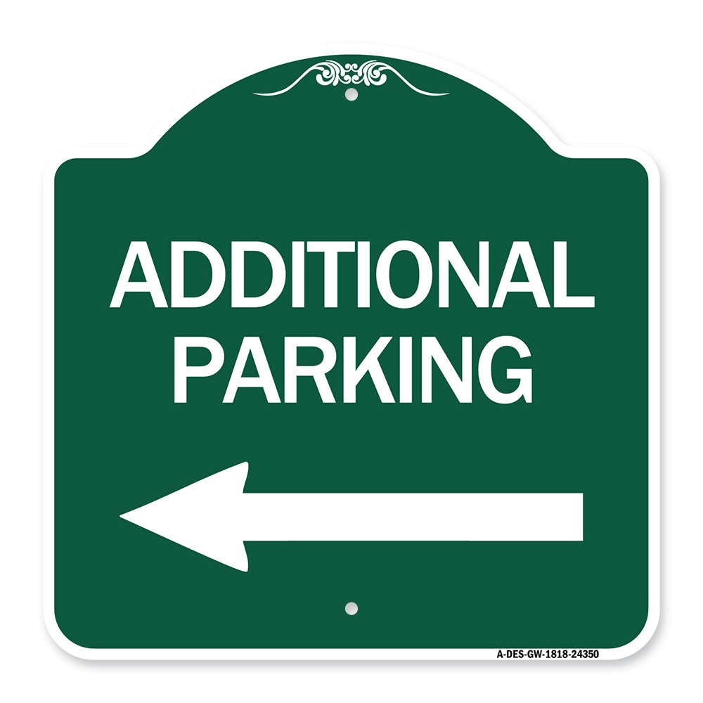 Additional Parking Sign (Left Arrow)