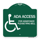 ADA Access for Assistance Ring Bell (With New Isa Symbol)