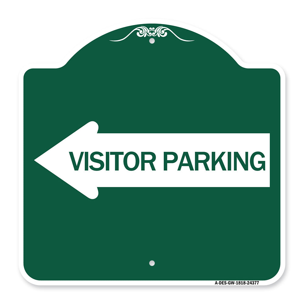 Visitor Parking (With Left Arrow)