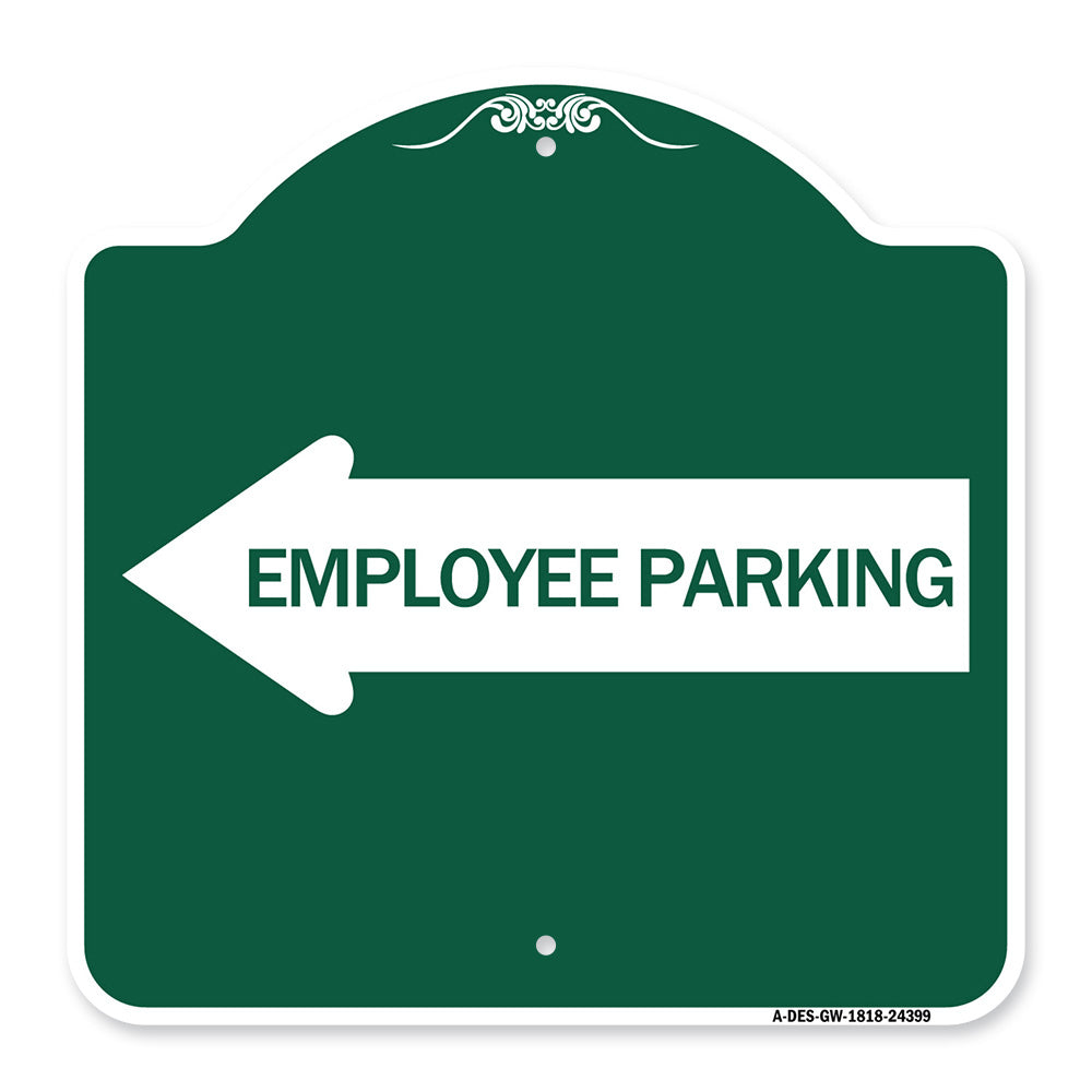 Employee Parking (With Left Arrow)