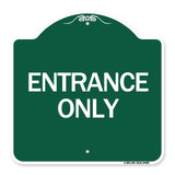 Traffic Entrance Sign Entrance Only