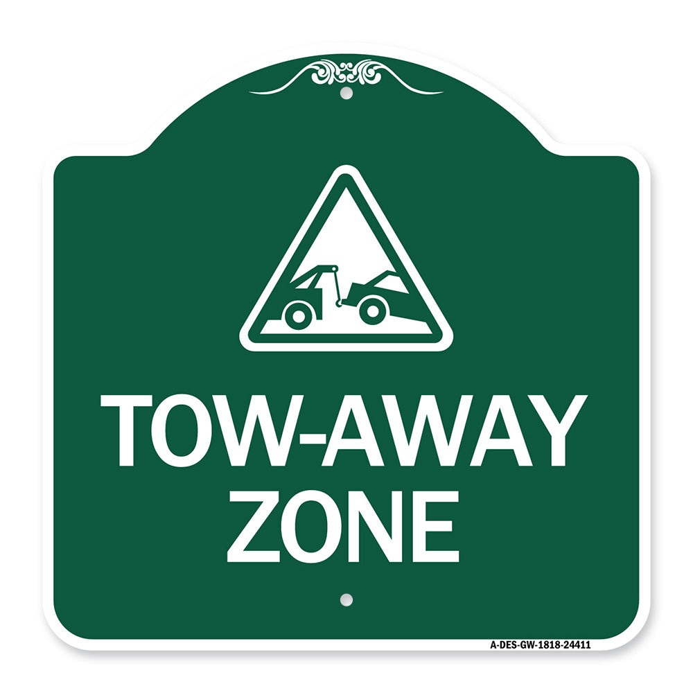 Tow-Away Zone with Graphic
