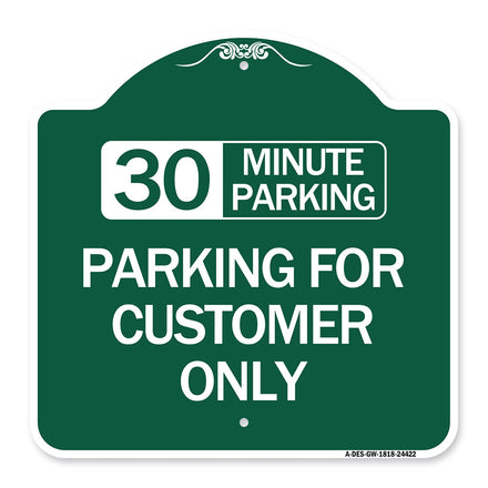 30 Minutes Parking - Parking for Customers Only