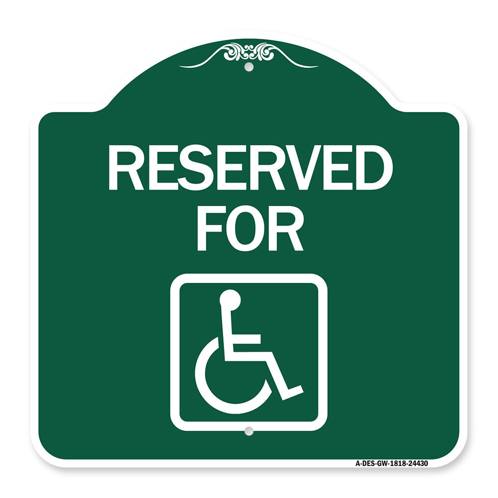 Reserved for (With Accessible Symbol)