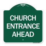 Church Entrance Ahead
