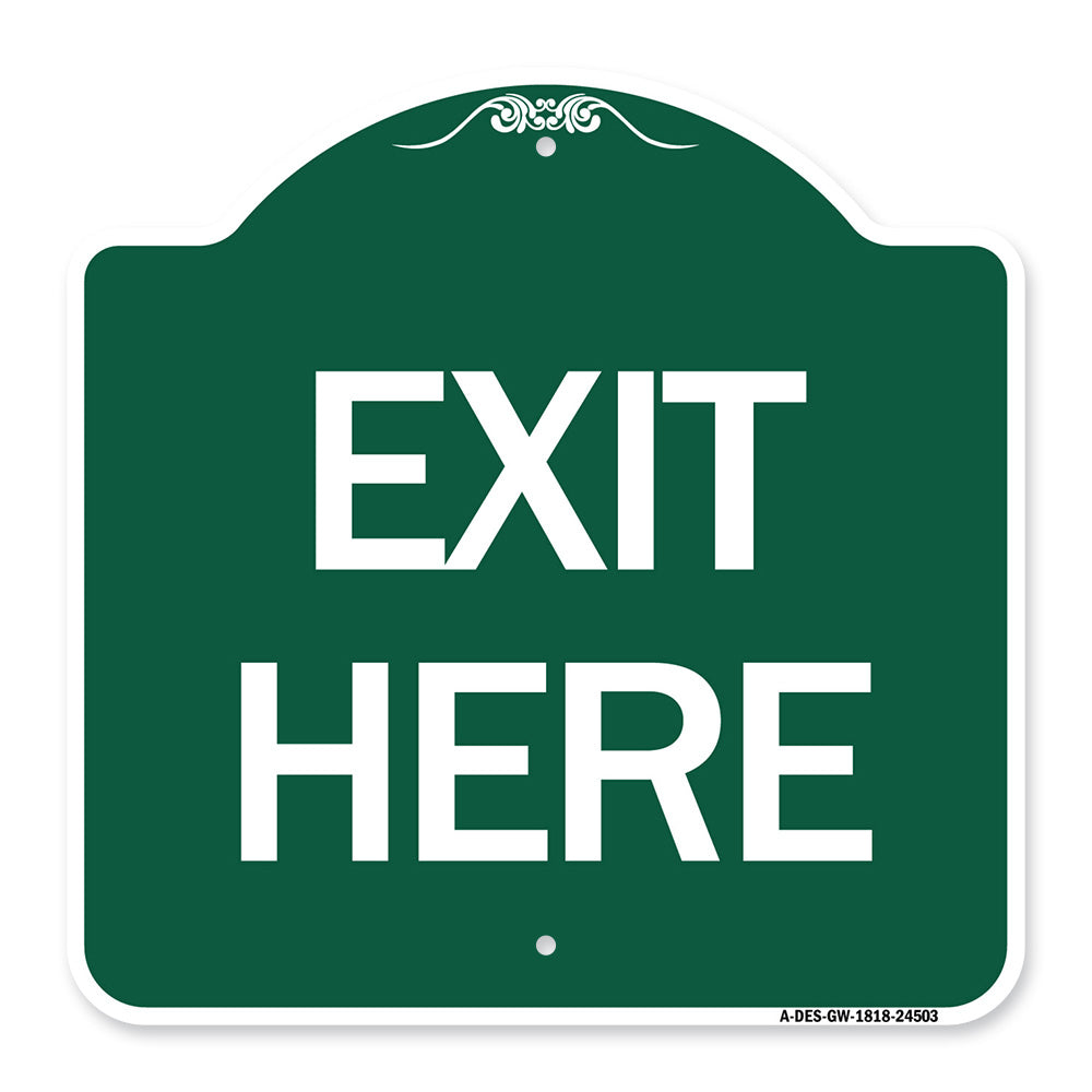 Exit Here