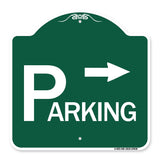 Parking with Arrow Pointing Right
