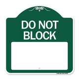 Do Not Block Custom No Parking Text Here