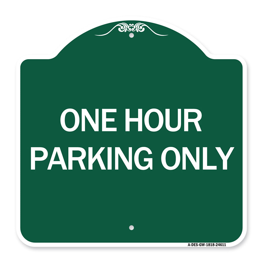 One Hour Parking Only