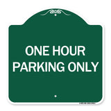 One Hour Parking Only