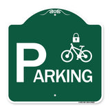 Parking (With Cycle and Lock Symbol)