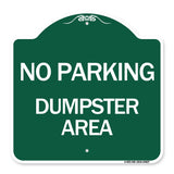 No Parking Dumpster Area