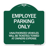 Employee Parking Only Unauthorized Vehicles Will Be Ticketed Towed at Owners Expense