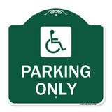 (ADA Compliant) Parking Only (Accessible Symbol)