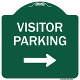 Visitor Parking (With Right Arrow)