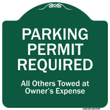 Parking Permit Required All Others Towed At Owner's Expense