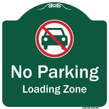 No Parking, Loading Zone With No Car Symbol
