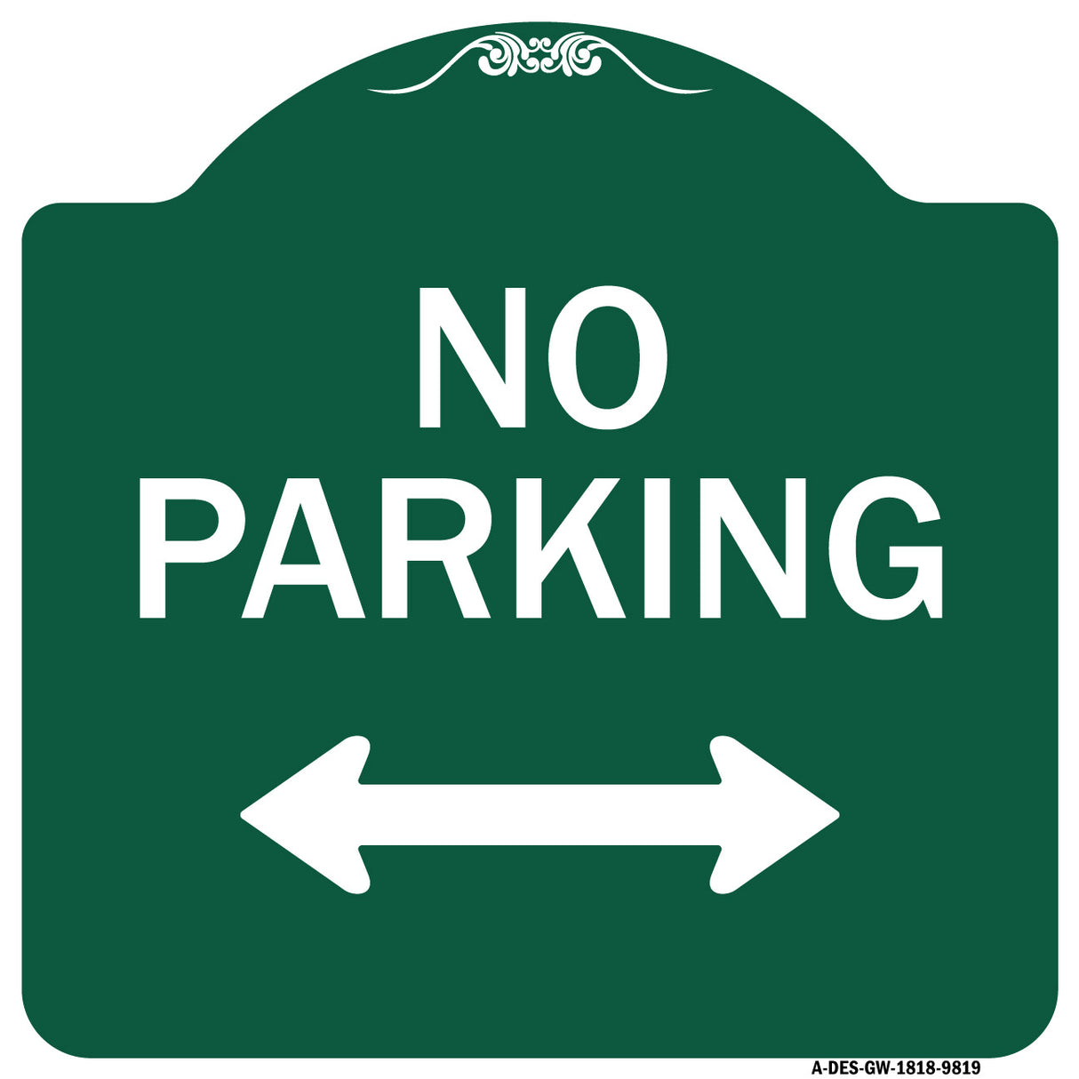 No Parking With Bidirectional Arrow
