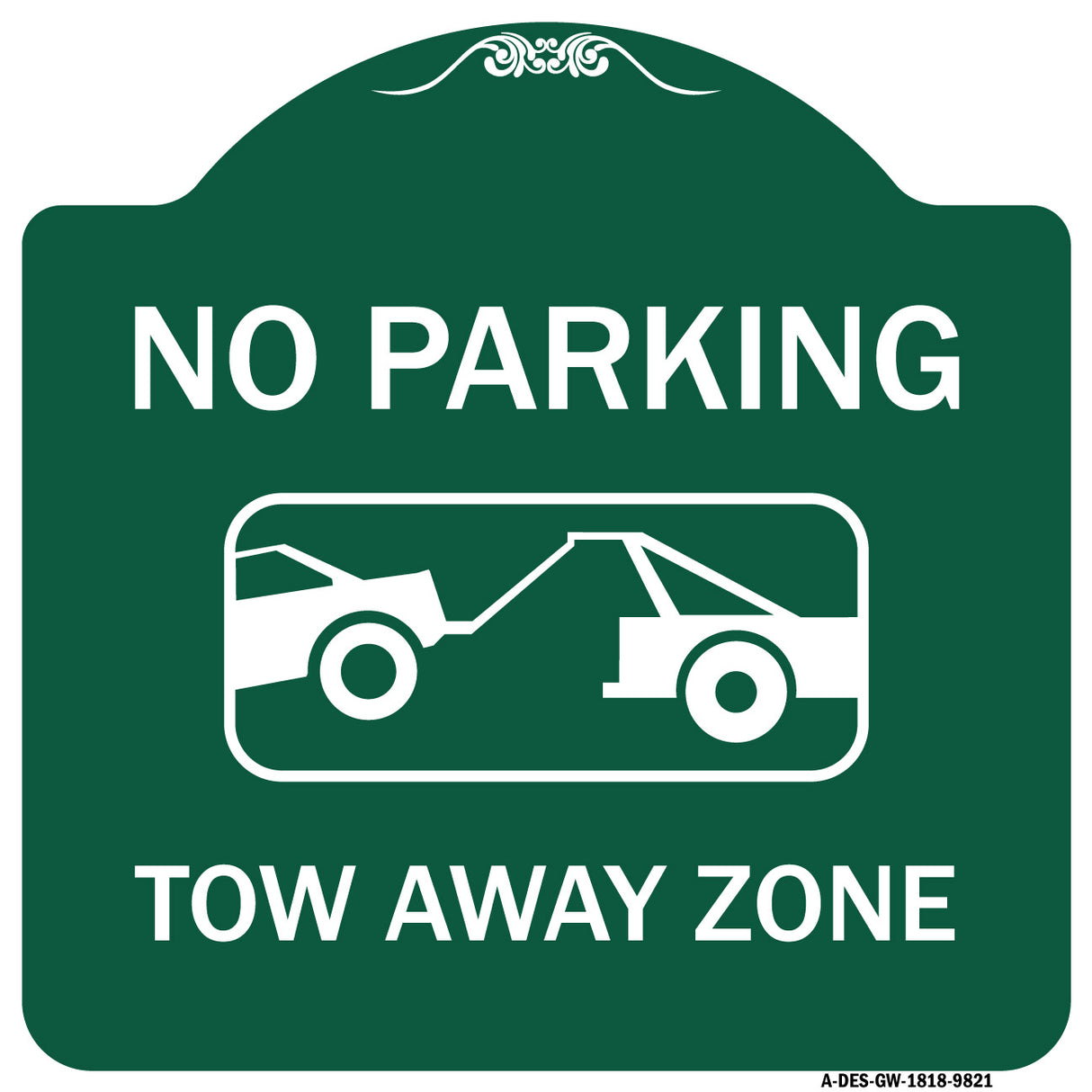 No Parking Tow Away Zone