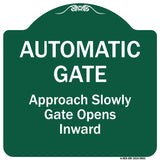Automatic Gate Approach Slowly Gate Opens Inward