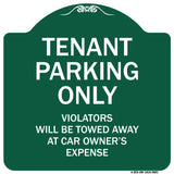 Tenant Parking Only Violators Will Be Towed Away At Car Owner's Expense