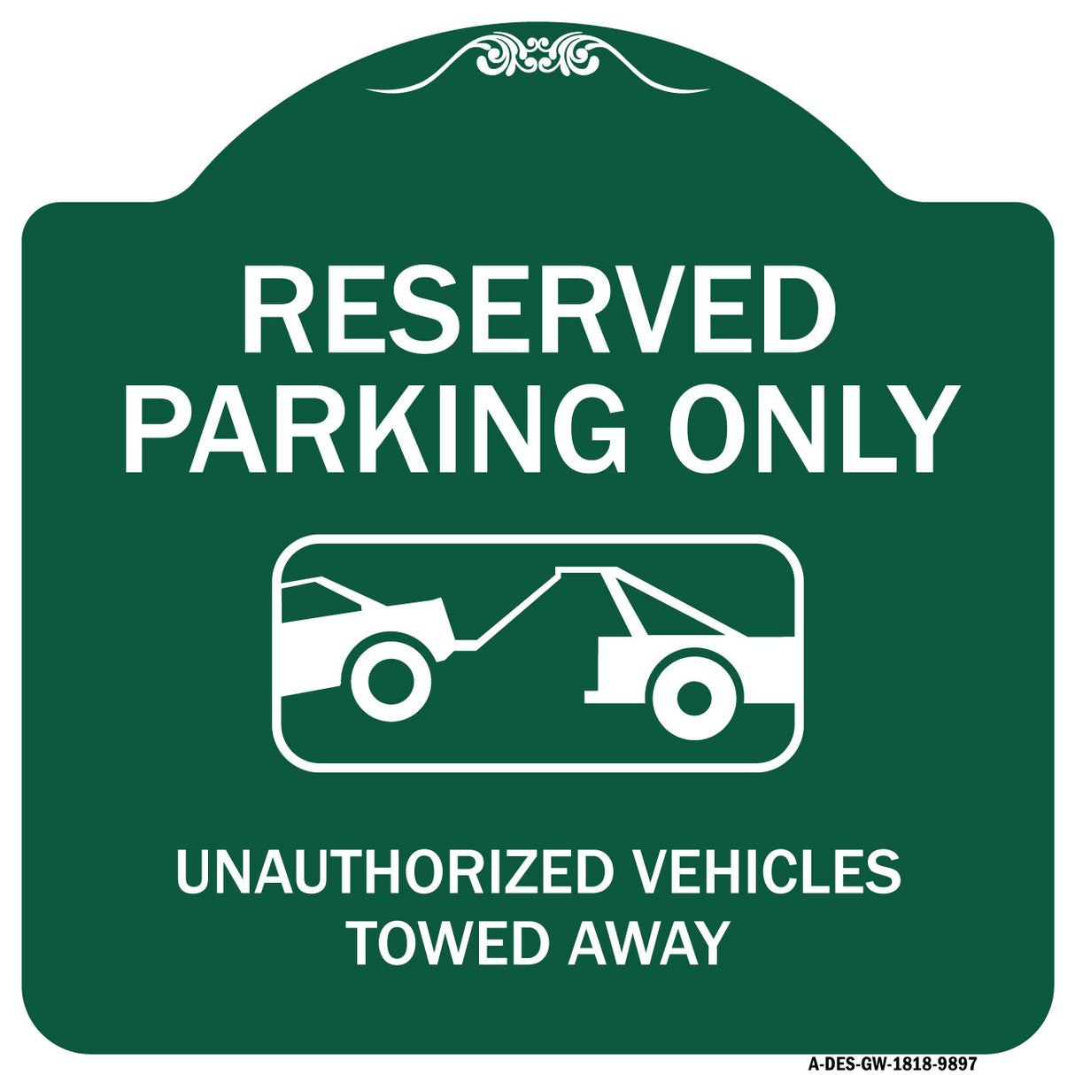 Resident Parking Only Unauthorized Vehicles Towed Away With Graphic