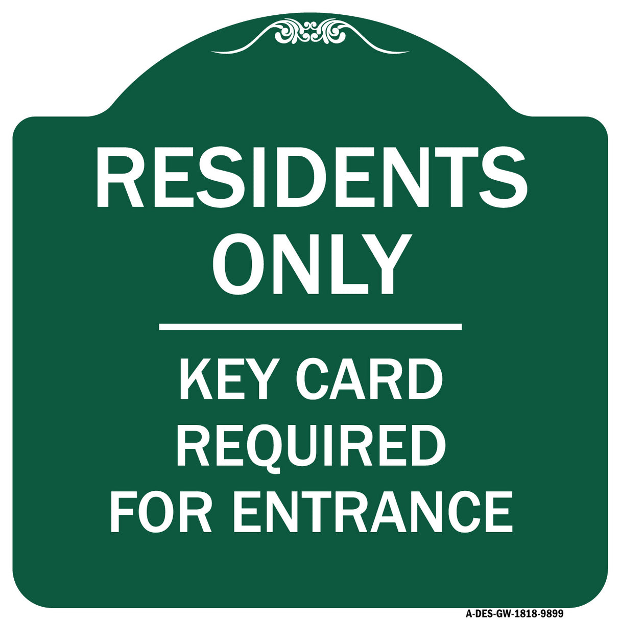 Residence-only-key Card