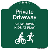 Private Driveway Slow Down Kids At Play