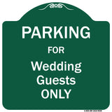 Parking For Wedding Guests Only