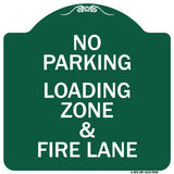 No Parking Loading Zone & Fire Lane