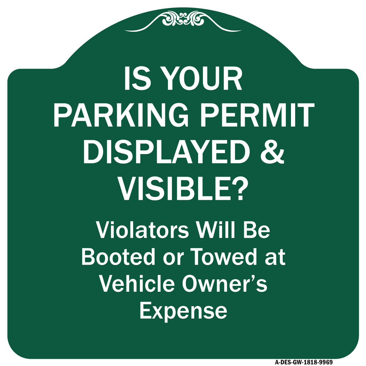 Is Your Parking Permit Displayed & Visible