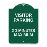 Visitor Parking Sign Visitor Parking 20 Minutes Maximum
