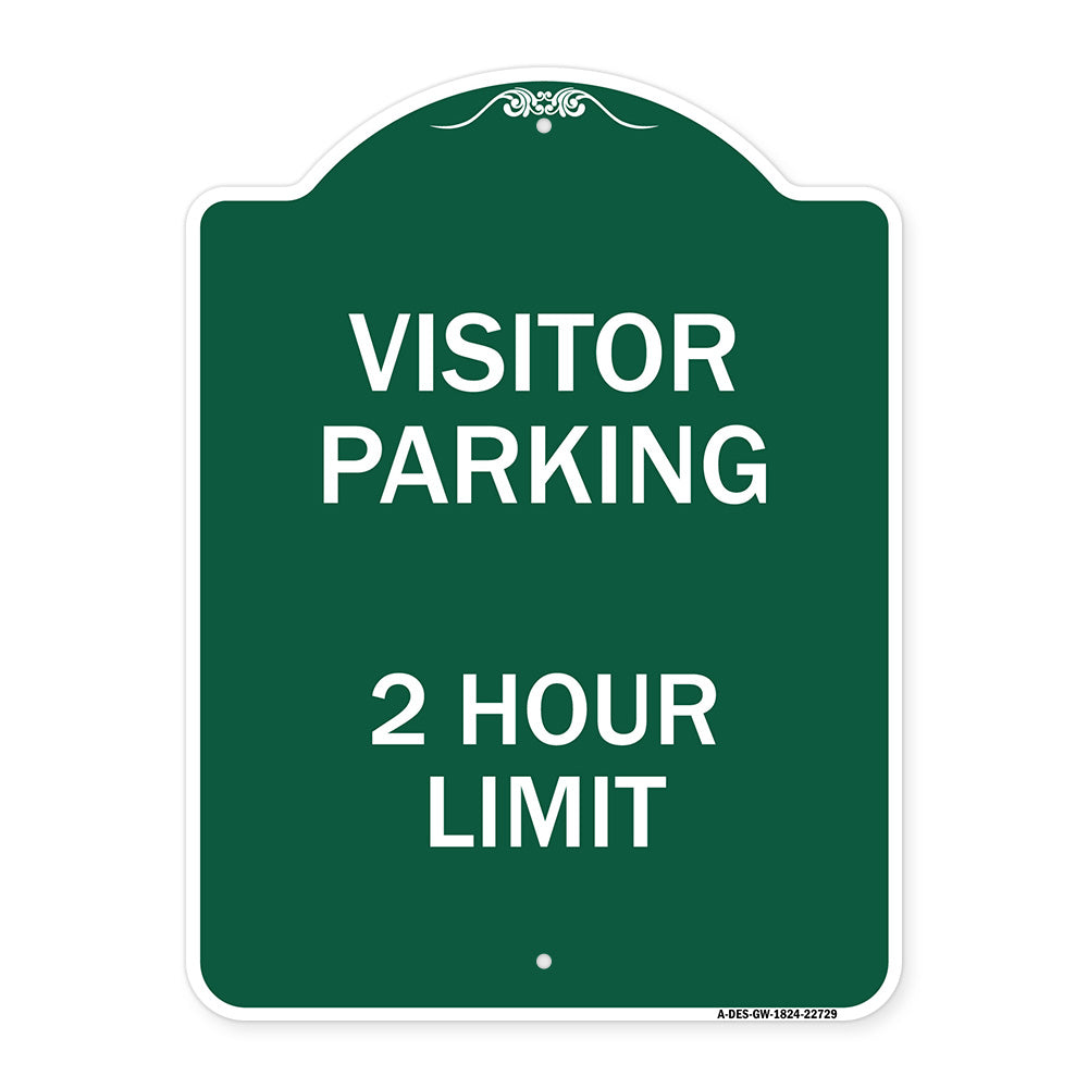 Visitor Parking Sign Visitor Parking 2 Hour Limit