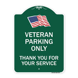 Veteran Parking Only Thank You for Your Service