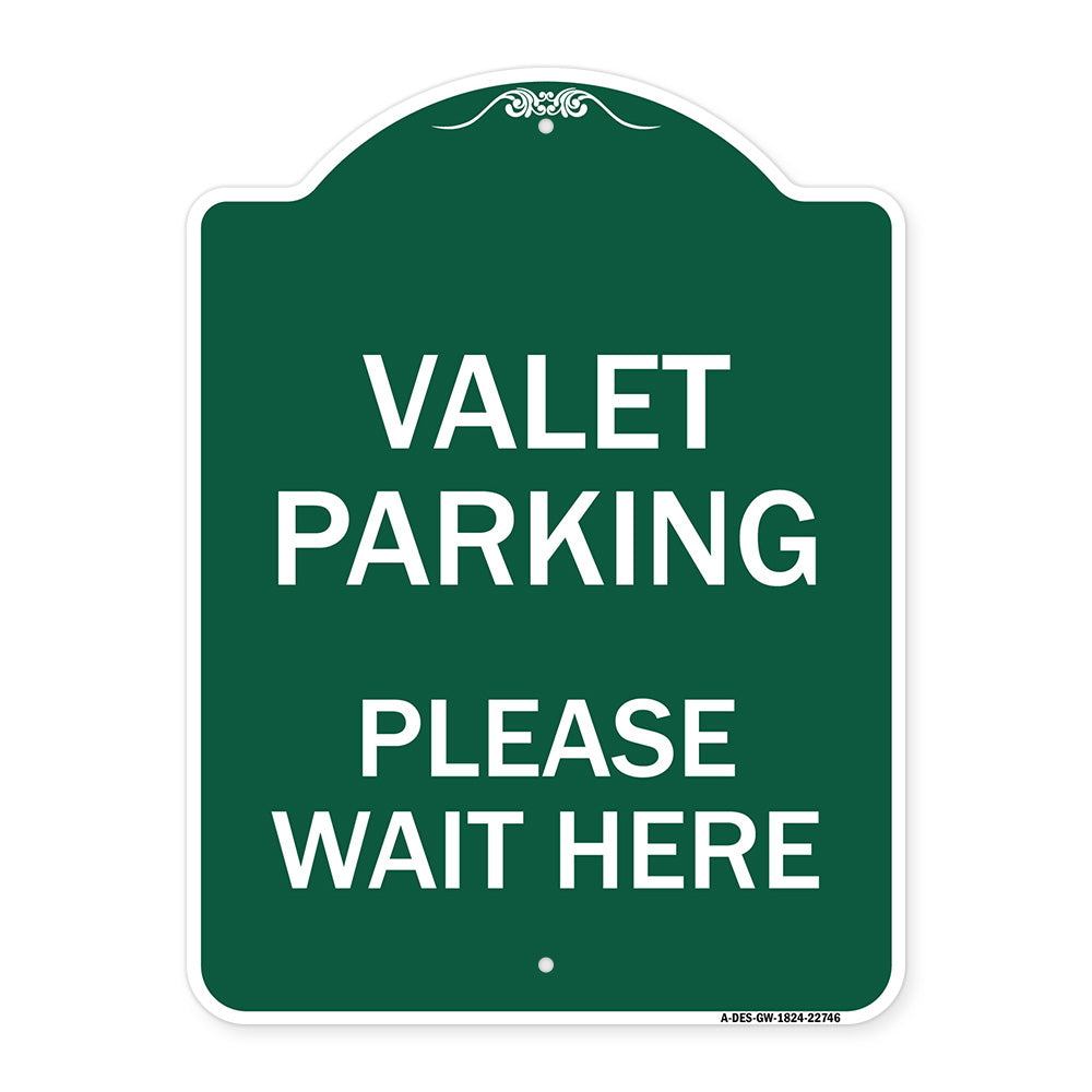 Valet Parking Please Wait Here