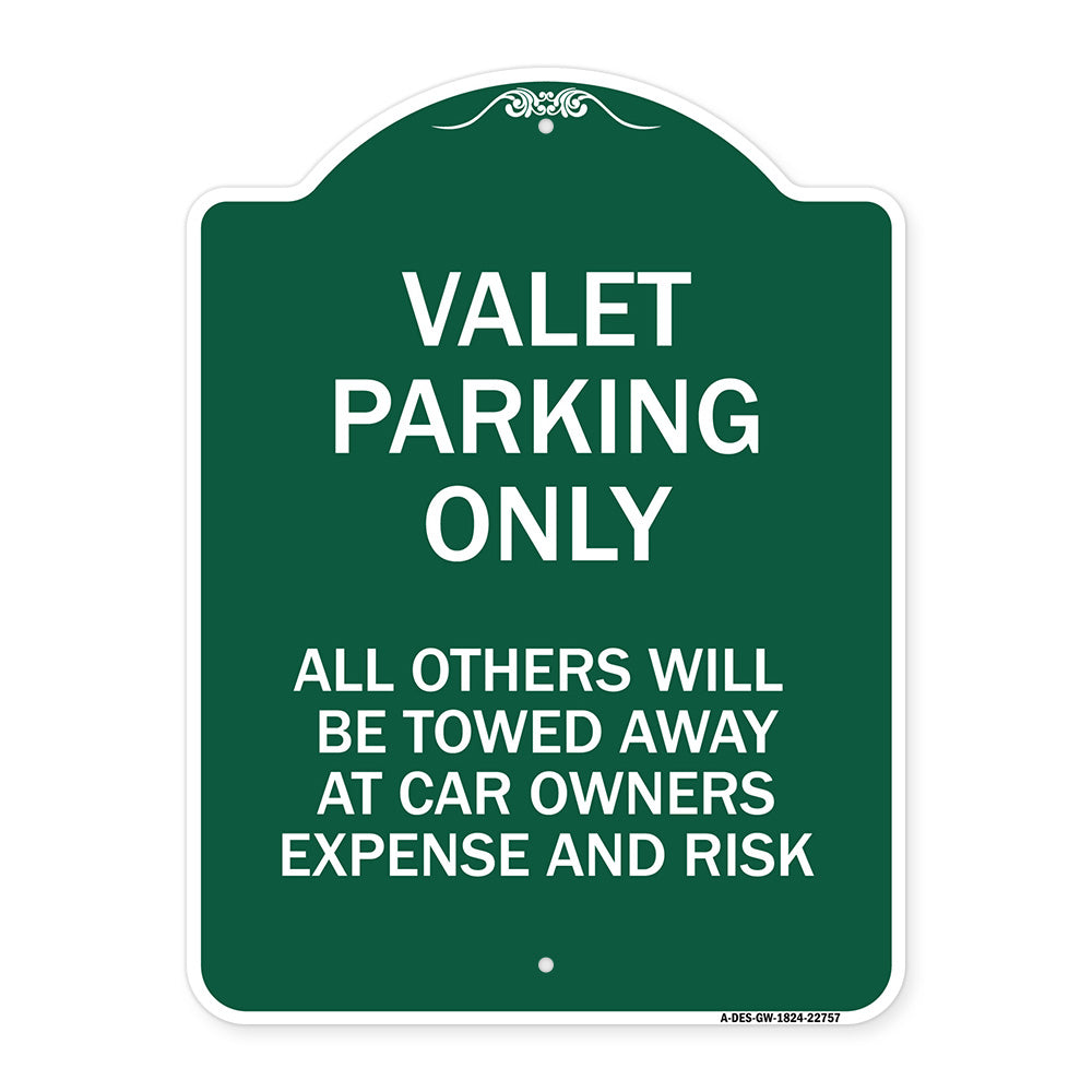 Valet Parking Only All Others Towed
