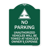 Unauthorized Vehicles Towed at Owner Expense with Graphic