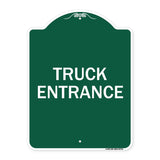 Traffic Entrance Sign Truck Entrance