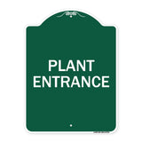 Traffic Entrance Sign Plant Entrance