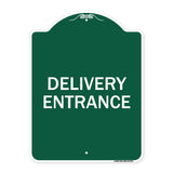 Traffic Entrance Sign Delivery Entrance